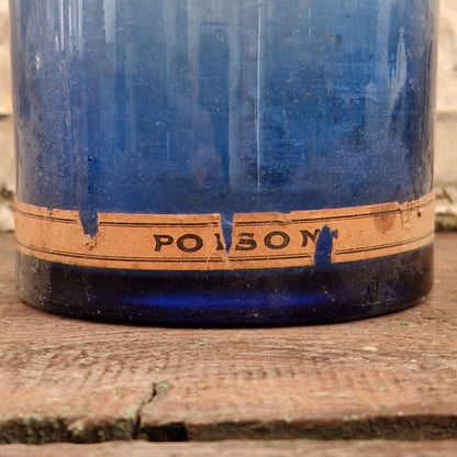 Grand flacon bleu « Liqueur de Van Swieten » - Poison