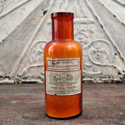 Ancien flacon « Acide phényl quinoléique carbonique »