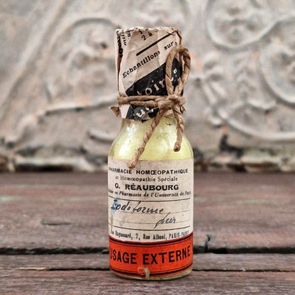 Ancien flacon homéopathique scellé « Iodoforme pur »