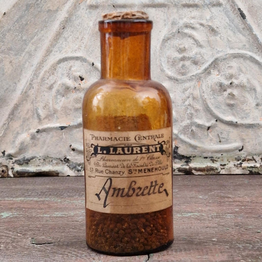 Ancien flacon de pharmacie « Ambrette » - Pharmacie Centrale