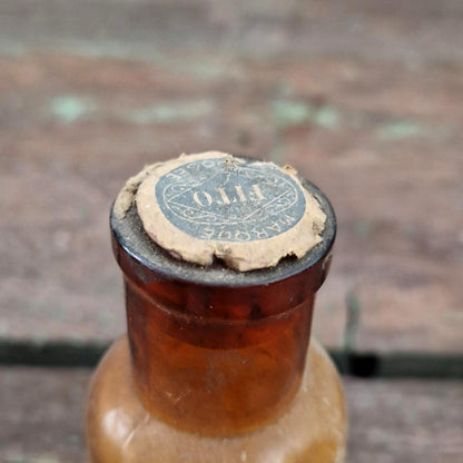Ancien flacon pharmaceutique « Rénine (Poudre de Reins) »