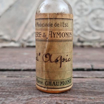 Ancien flacon de droguerie médicinale « Essence d’Aspic »