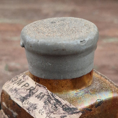 Ancien flacon de pharmacie scellé « Permanganate de Potasse »