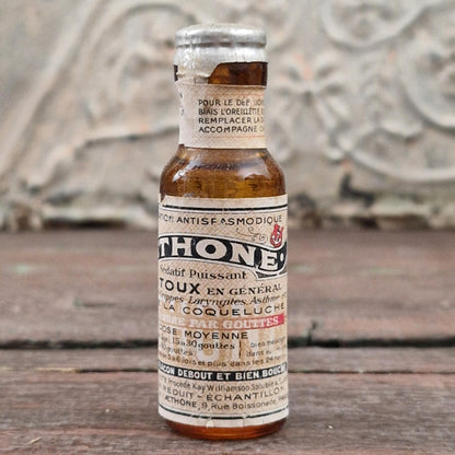 Ancien flacon de pharmacie scellé « Aéthone »