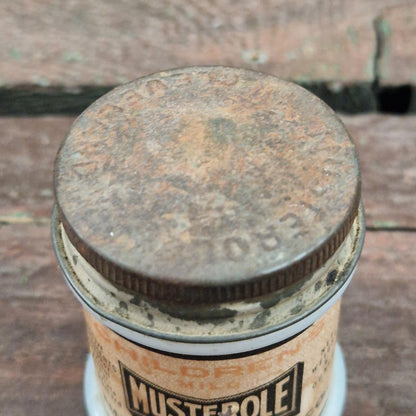 Ancien pot de pharmacie américain « Musterole »