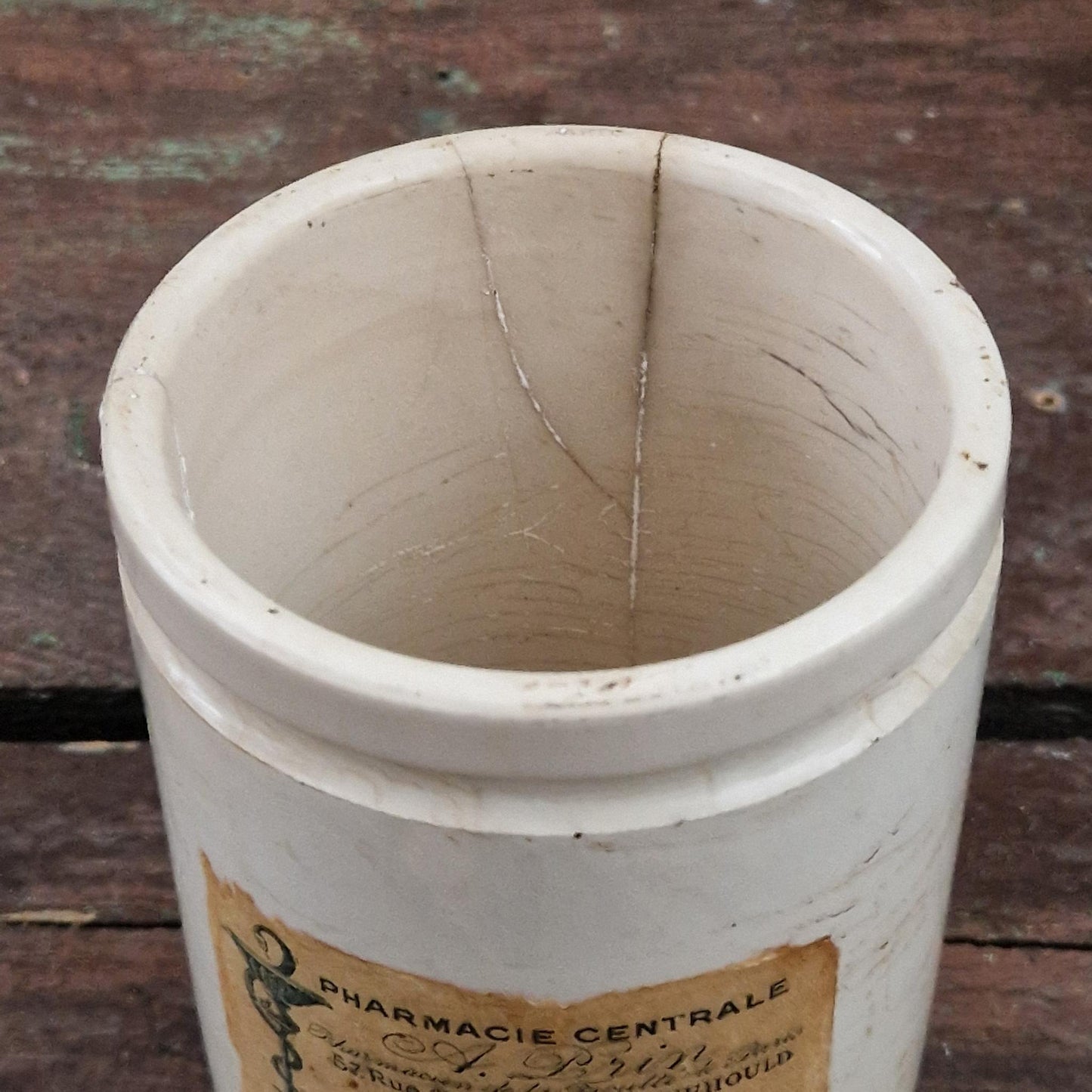 Ancien pot pharmaceutique « Eau de Fleurs d’Oranger »