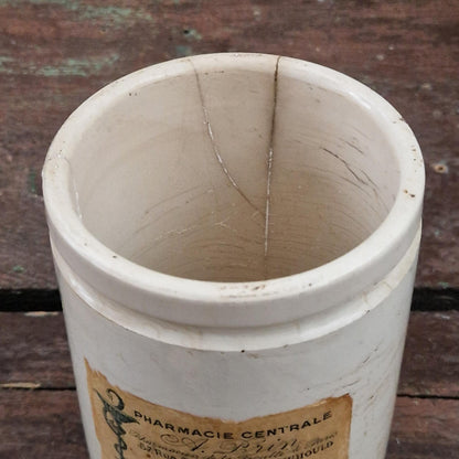 Ancien pot pharmaceutique « Eau de Fleurs d’Oranger »