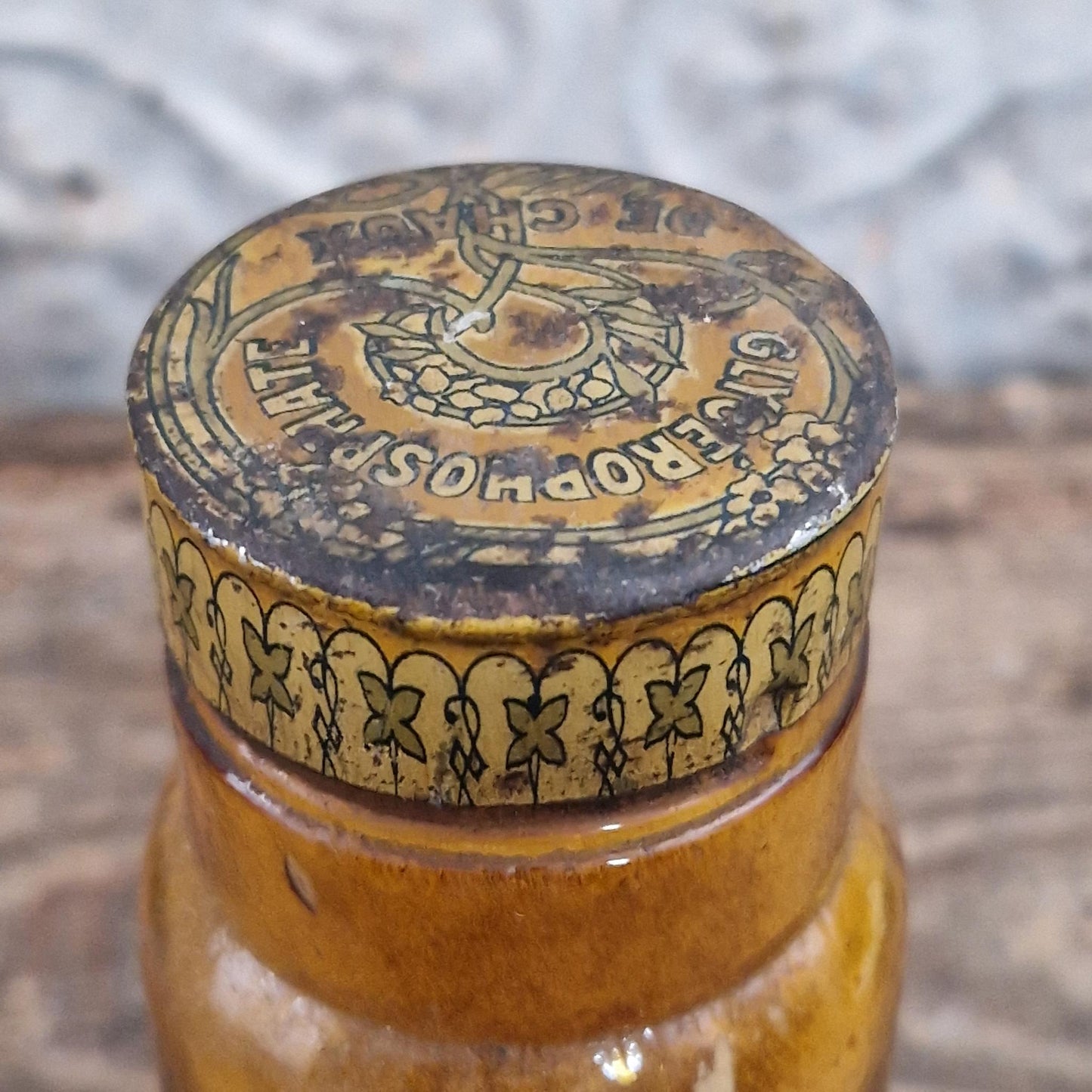 Ancien flacon de pharmacie « Rue (Ruta graveolens) - Poison »