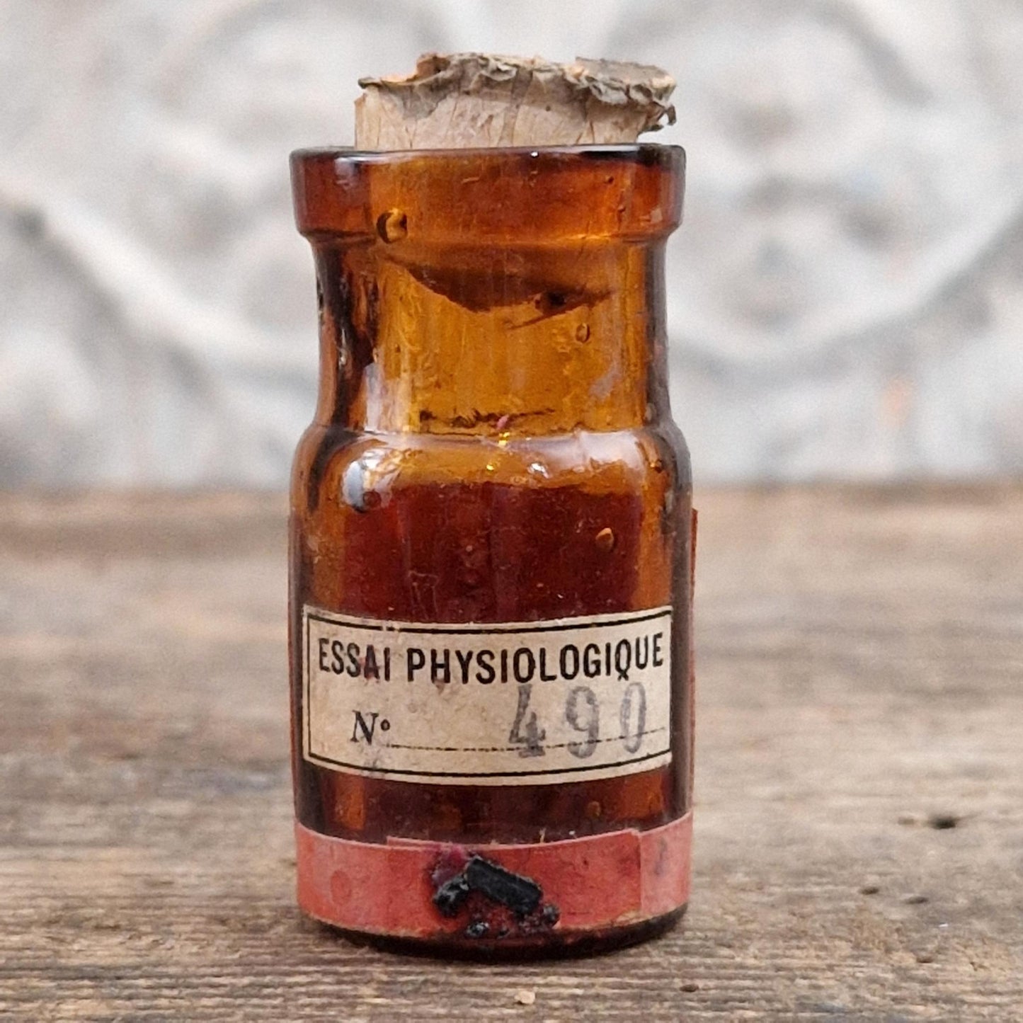 Ancien flacon de pharmacie « Picrotoxine - Toxique »