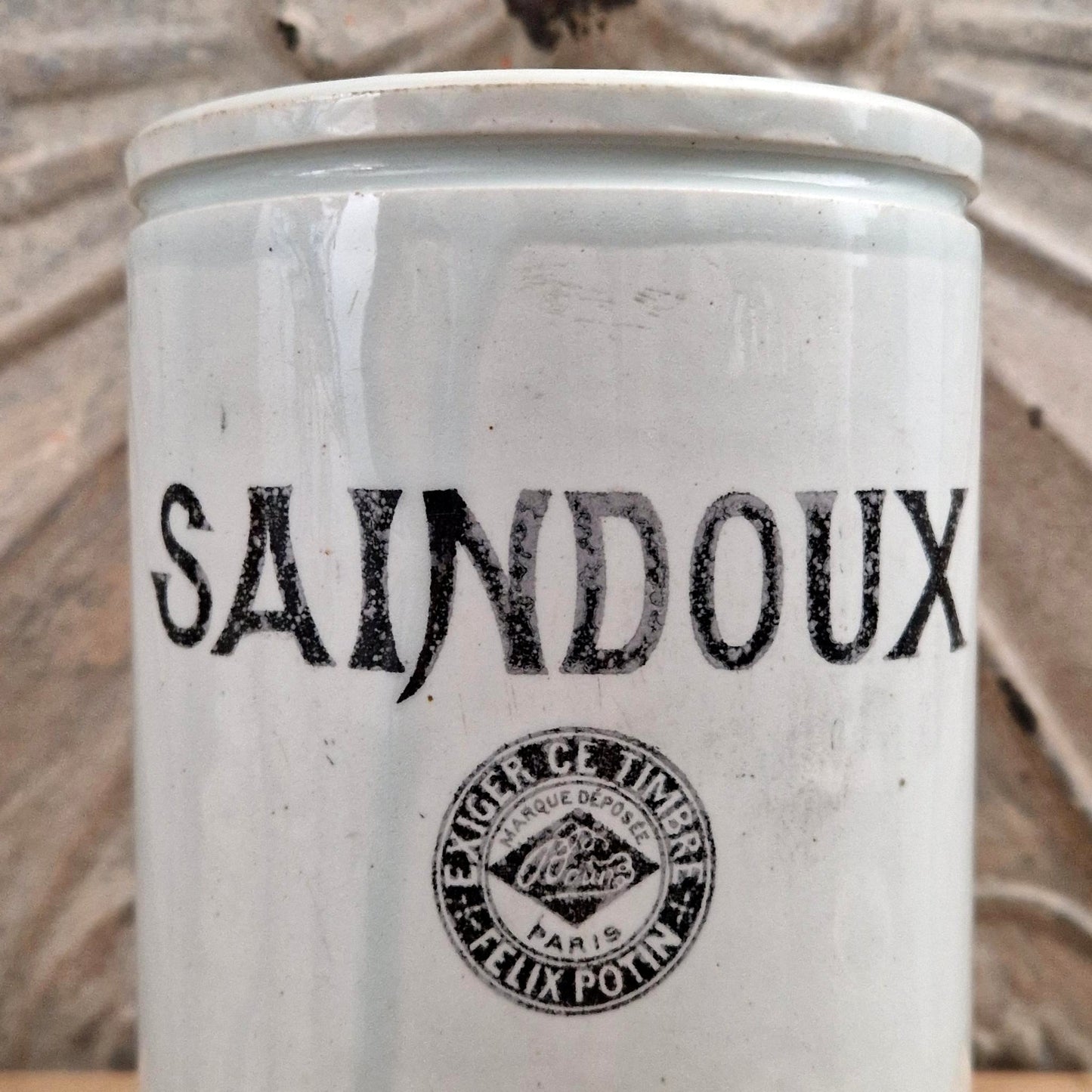 Grand pot « SAINDOUX - Félix Potin » - Format XL