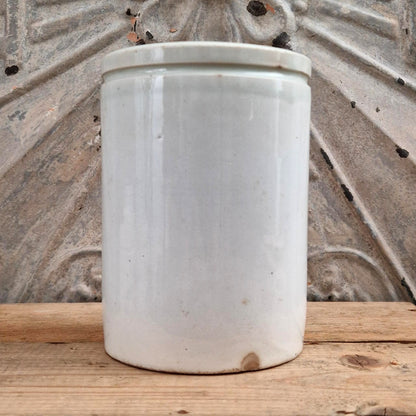Ancien pot en céramique « SAINDOUX - Félix Potin »