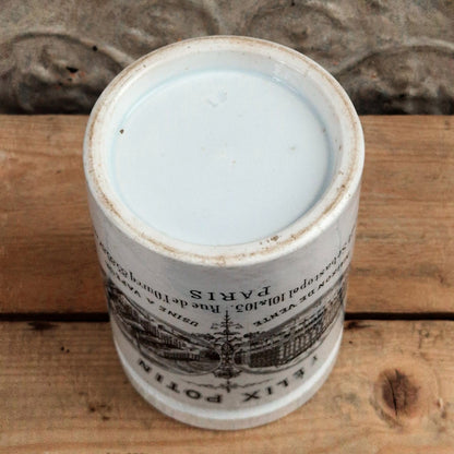 Ancien Pot Félix Potin Noir et Blanc - vers 1883-1890