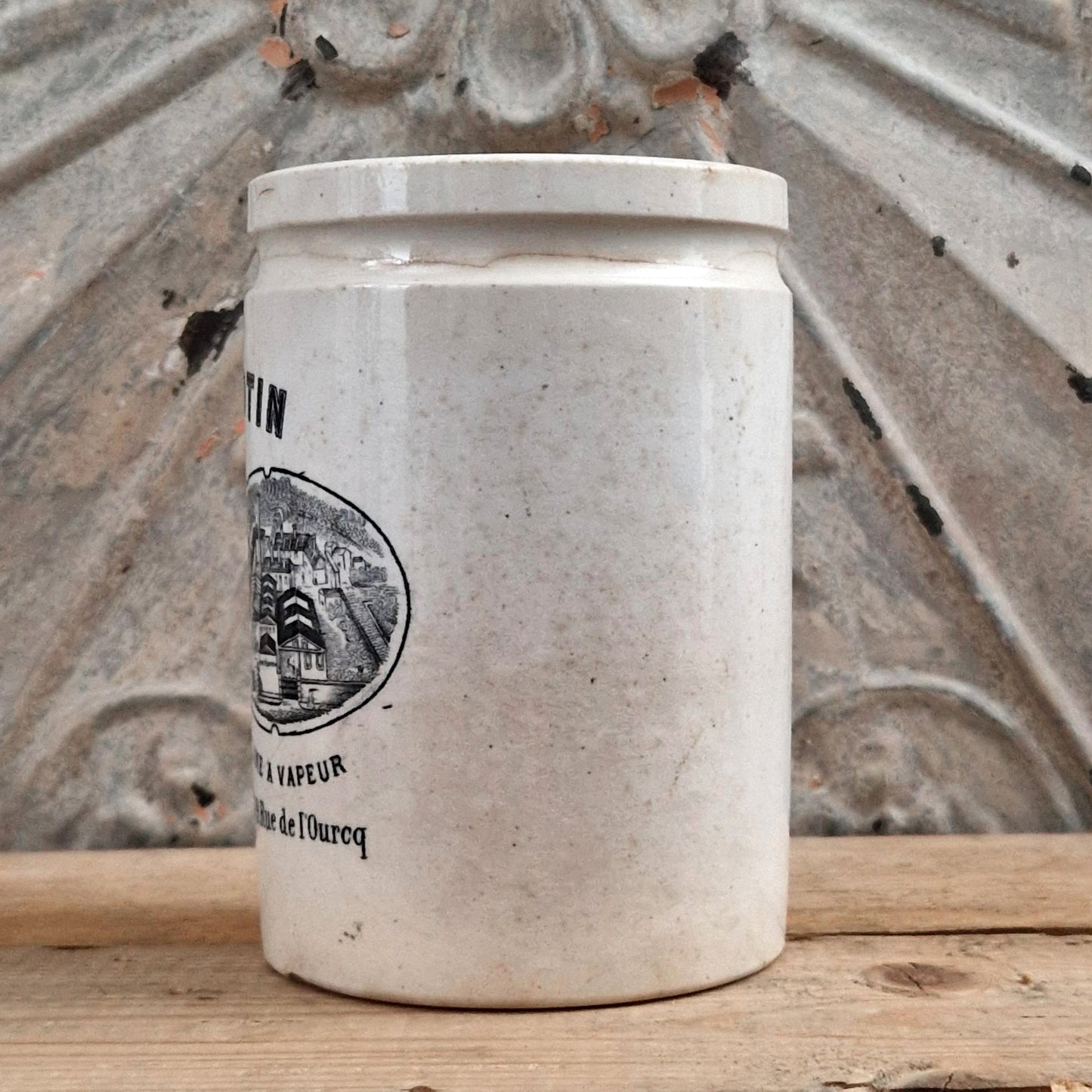 Rare pot Félix Potin Noir et Blanc - vers 1881 / 1883