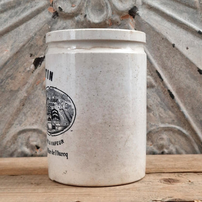 Rare pot Félix Potin Noir et Blanc - vers 1881 / 1883