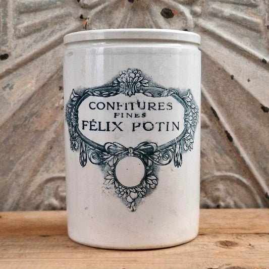 Pot de confitures « Félix Potin » Bleu - Badonviller, format XL