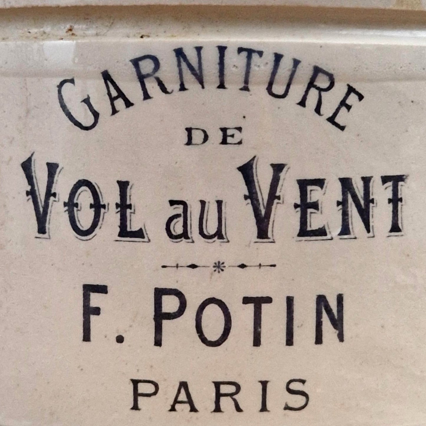 Rare pot Félix Potin « Vol au Vent », format XL