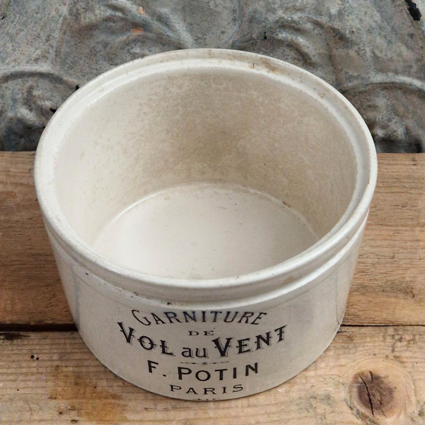 Rare pot Félix Potin « Vol au Vent », format XL