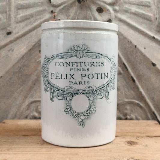 Large Félix Potin "Fine Jams" jar - Circa 1900
