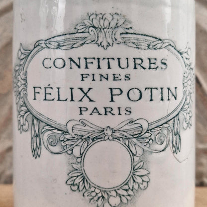 Large Félix Potin "Fine Jams" jar - Circa 1900