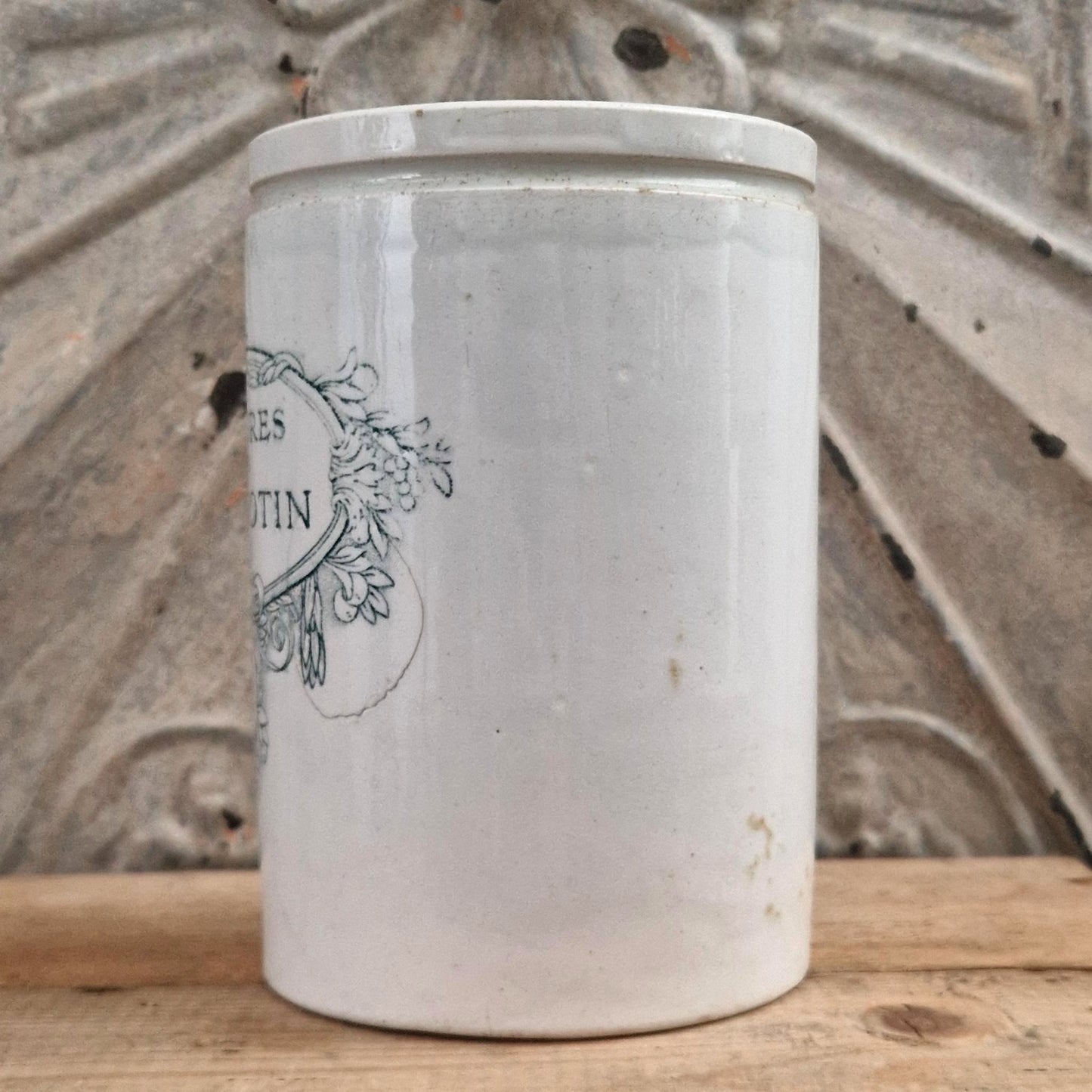 Large Félix Potin "Fine Jams" jar - Circa 1900