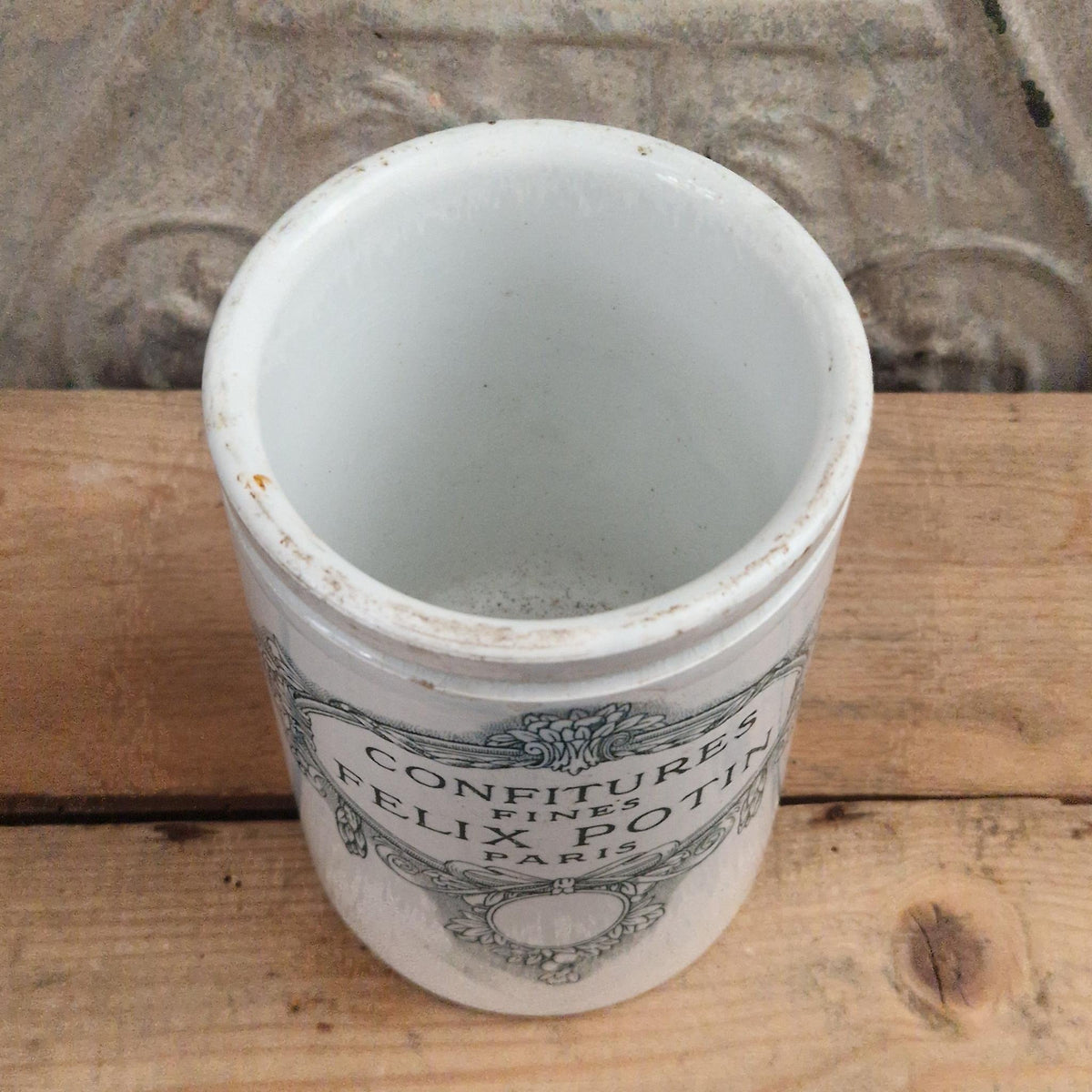 Ancien pot à confitures Félix Potin - Lunéville