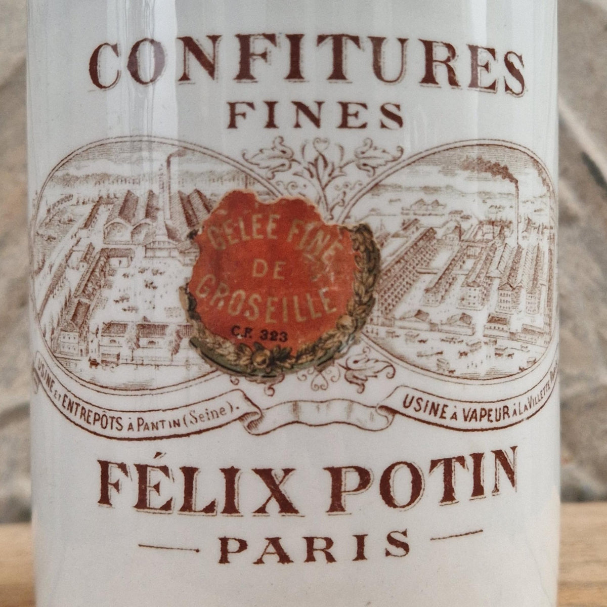 Pot Félix Potin « Confitures Fines » - Gelée de groseille