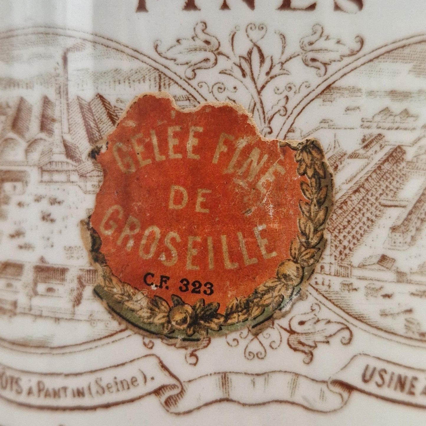 Pot Félix Potin « Confitures Fines » - Gelée de groseille