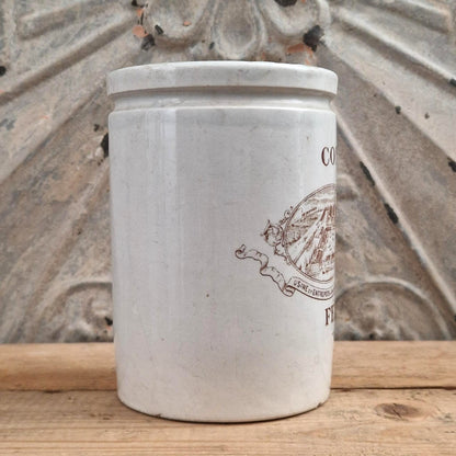 Pot Félix Potin « Confitures Fines » - Décor Brun sépia