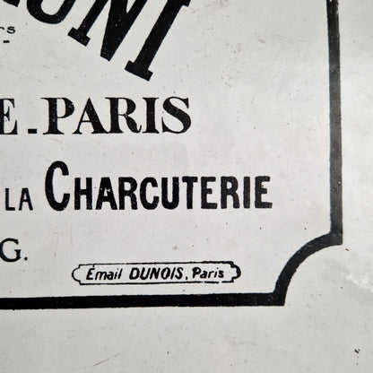 Plaque émaillée publicitaire « Gasnier & Bruni » - fin XIXe