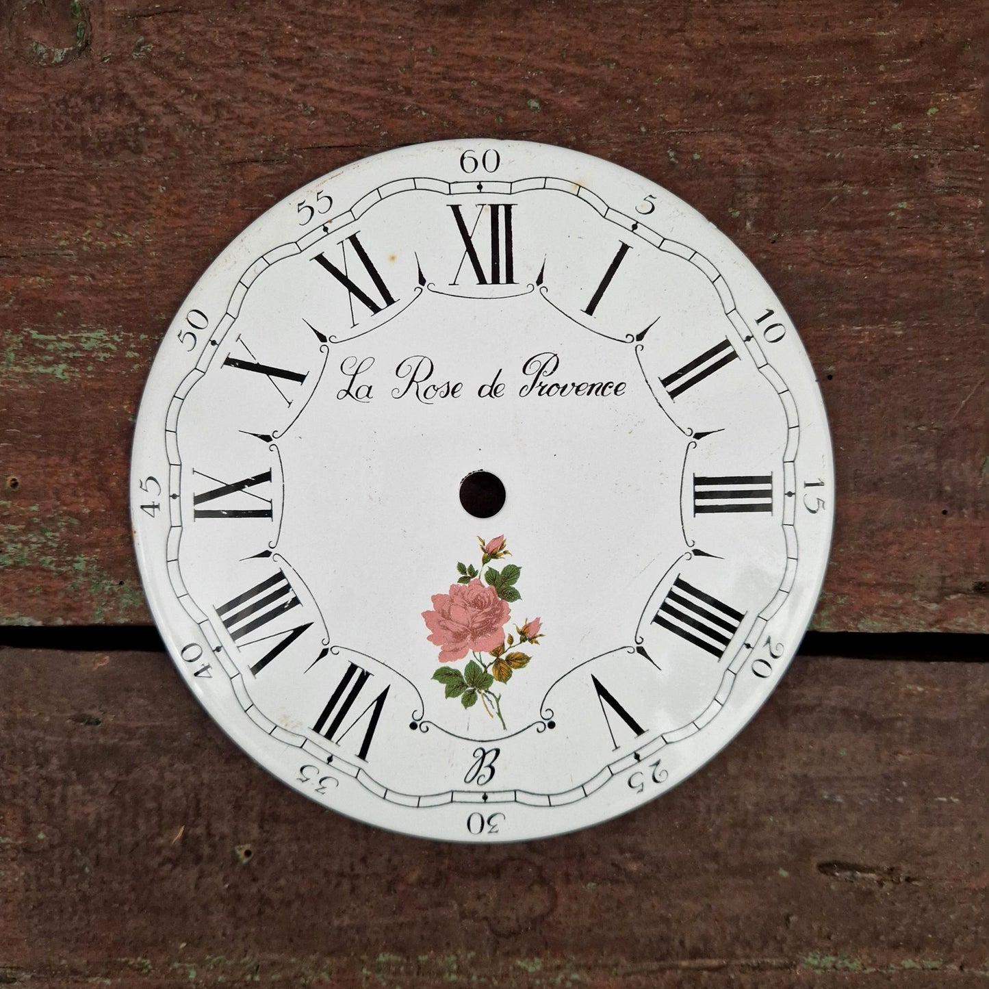 Ancien cadran émaillé « La Rose de Provence »