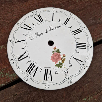 Ancien cadran émaillé « La Rose de Provence »