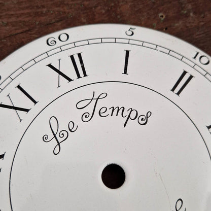 Ancien cadran émaillé « Le temps de Liège »