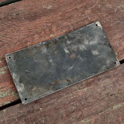 Ancienne plaque émaillée « AVIS IMPORTANT »
