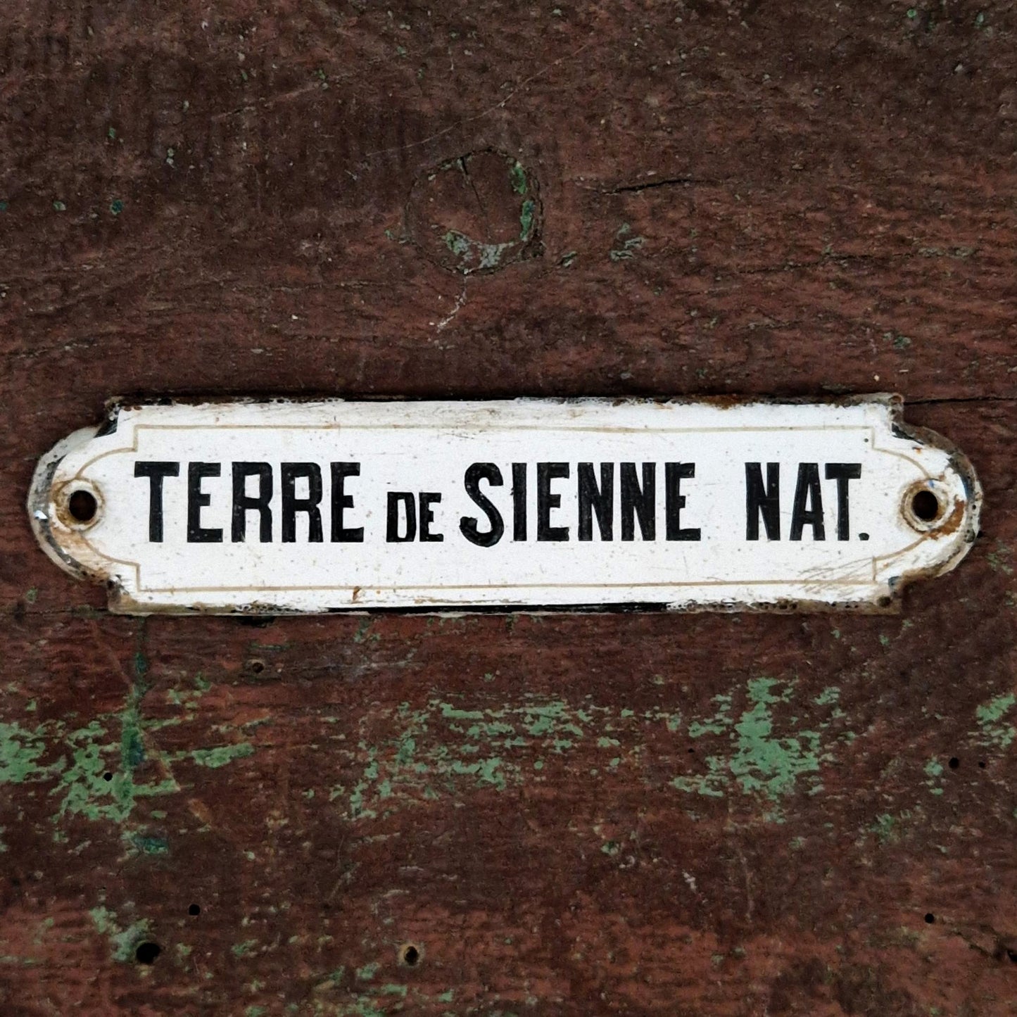 Plaque émaillée pigment « Terre de Sienne Nat. »
