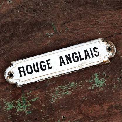 Plaque émaillée pigment « Rouge Anglais » - vers 1900
