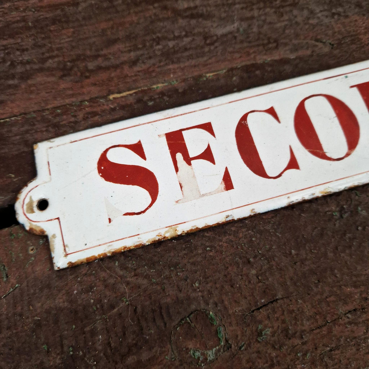 Ancienne Plaque émaillée « Secours »
