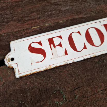 Ancienne Plaque émaillée « Secours »