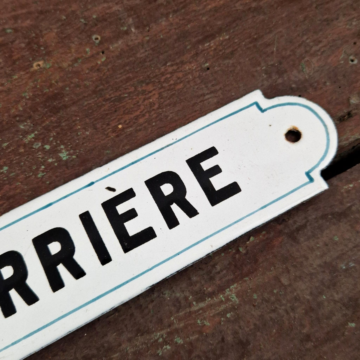 Ancienne plaque émaillée « Dép. Carrière »