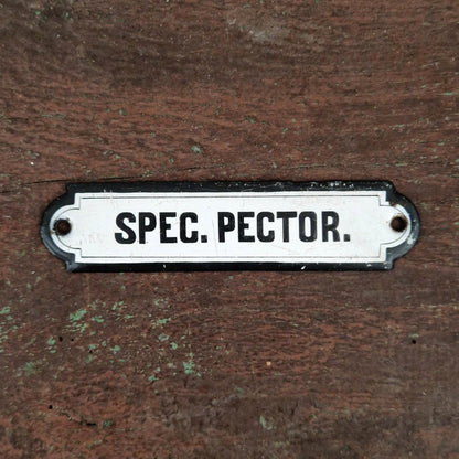 Plaque émaillée pharmaceutique « Spec. Pector. »