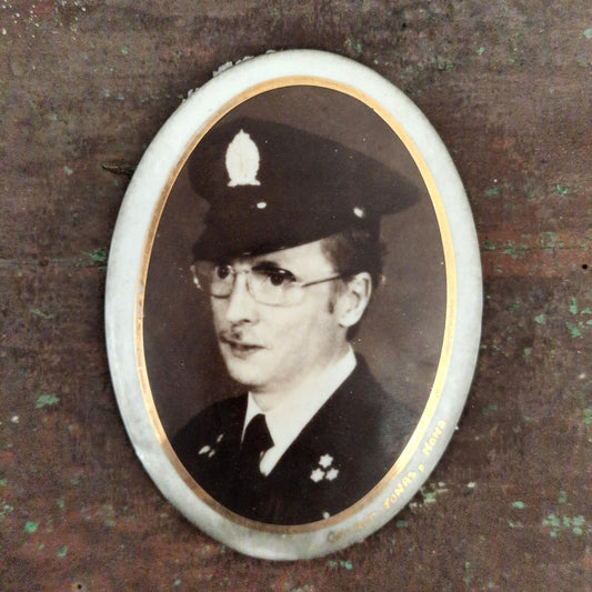 Vintage Funeral Photo "Portrait in Uniform"