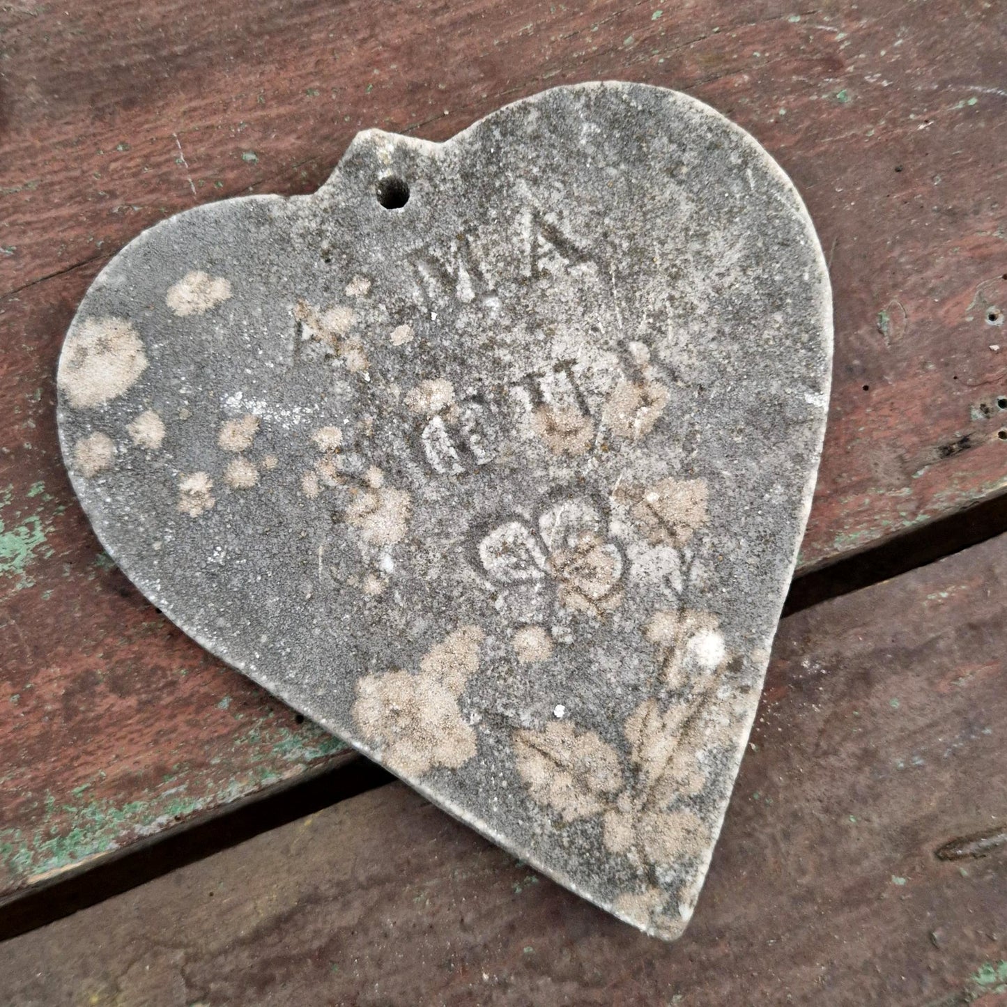 Ancien coeur funéraire  « À ma sœur » - Début XXe