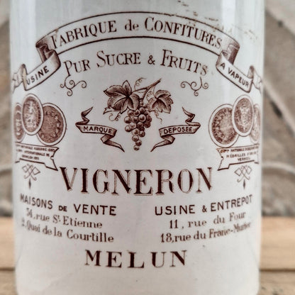 Old Vigneron Melun Pot "Jam Factory"