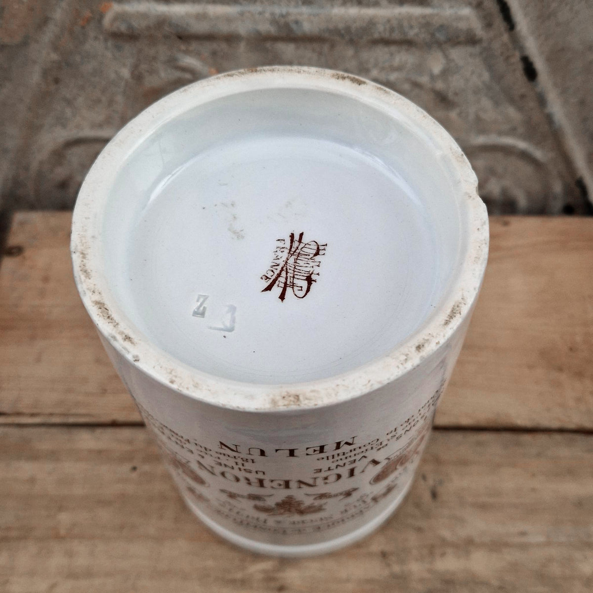 Old Vigneron Melun Pot "Jam Factory"