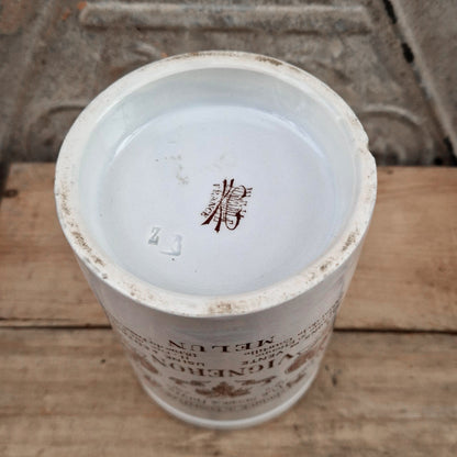 Old Vigneron Melun Pot "Jam Factory"