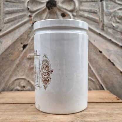 Antique "Confiturerie" jar - Lunéville earthenware