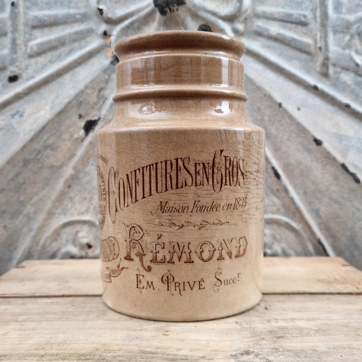 Old "Rémond" jam jar - Paris