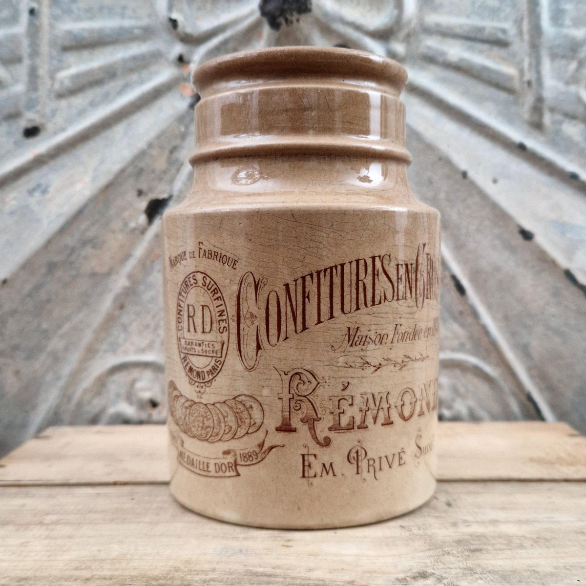 Old "Rémond" jam jar - Paris