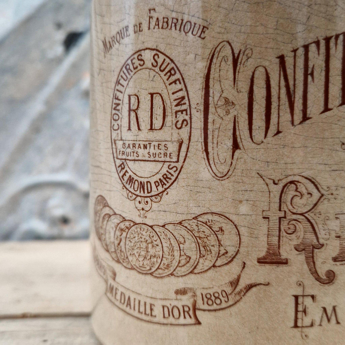 Old "Rémond" jam jar - Paris