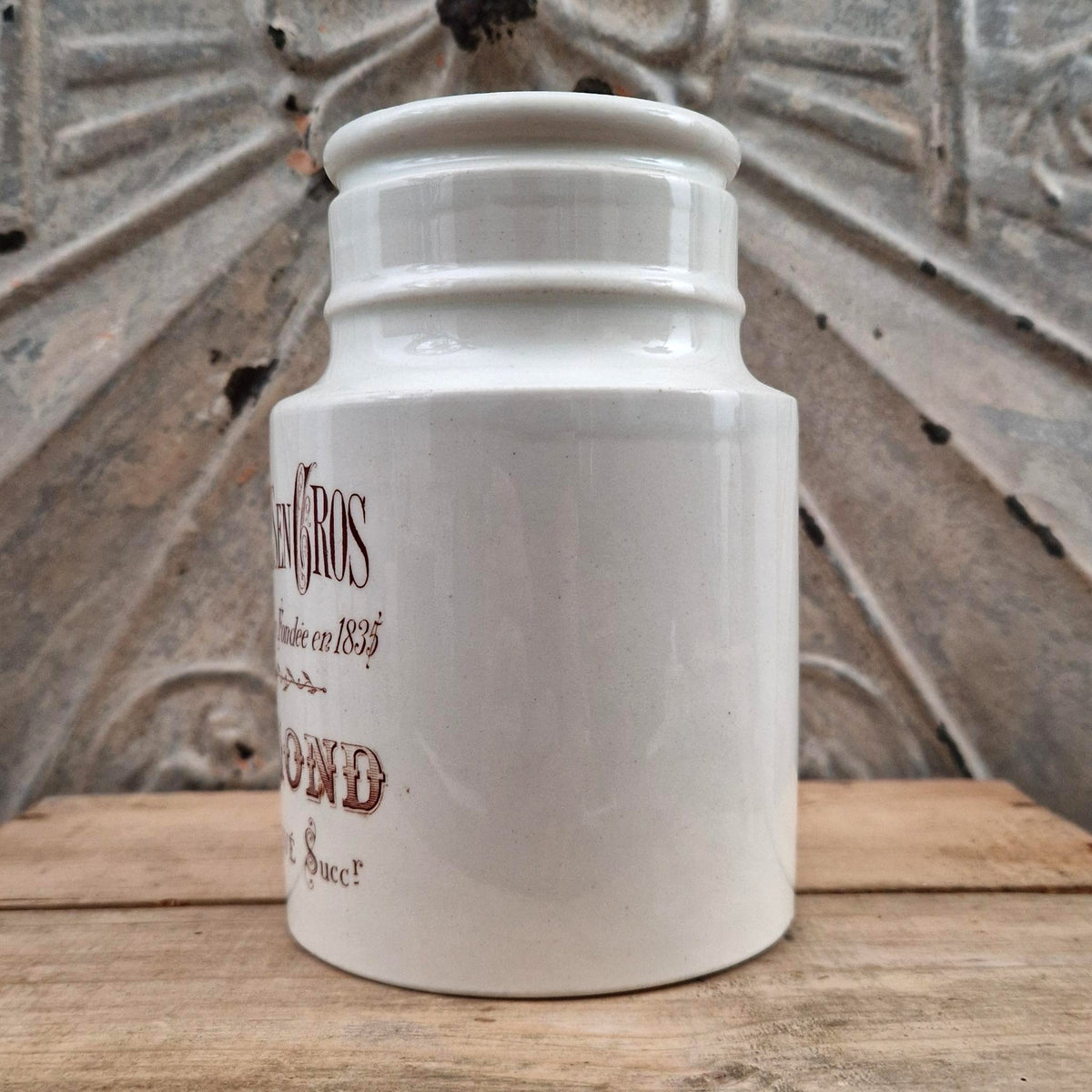 Antique "Rémond Wholesale Jams" jar - Paris