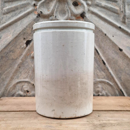 Pot « D. Couté Paris , Confiture Abricots » - Décor Floral